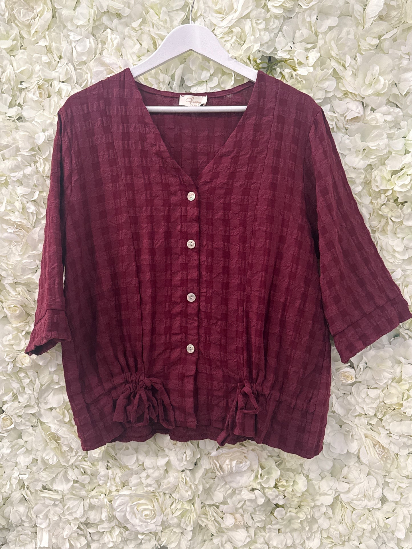 Beautiful texture shirt, Dagon wine