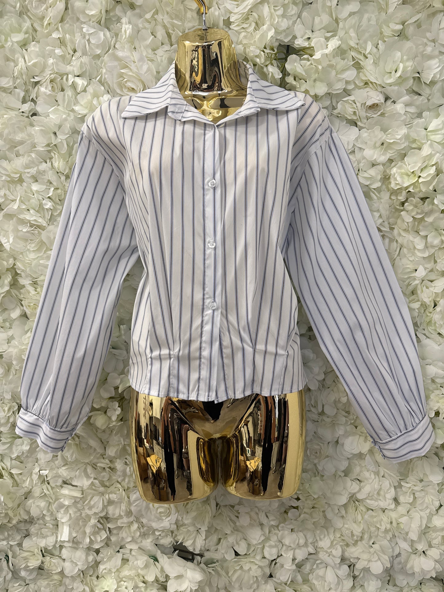 Lovely striped shirt in white, Grace