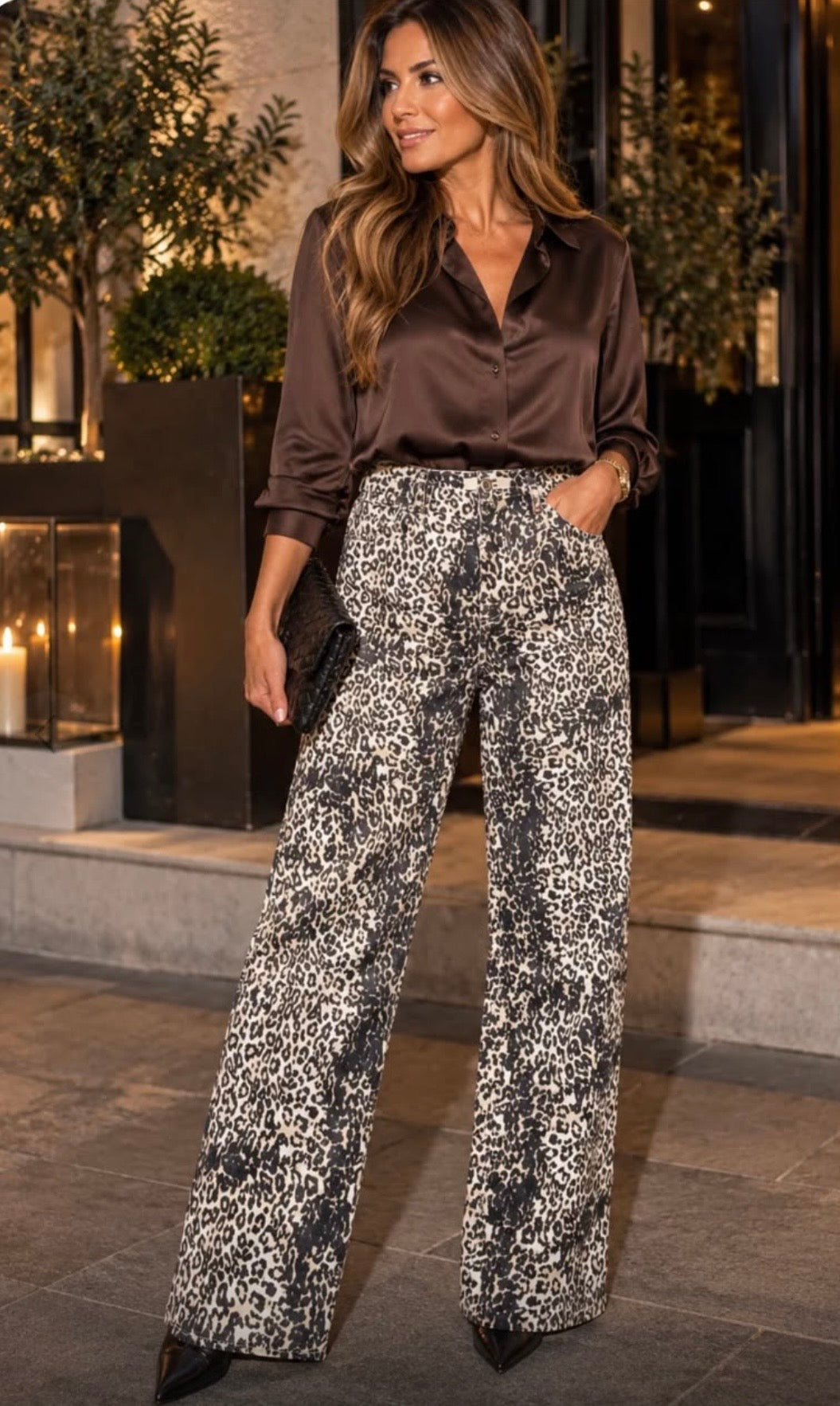 Gorgeous leopard print jeans, Atlas
