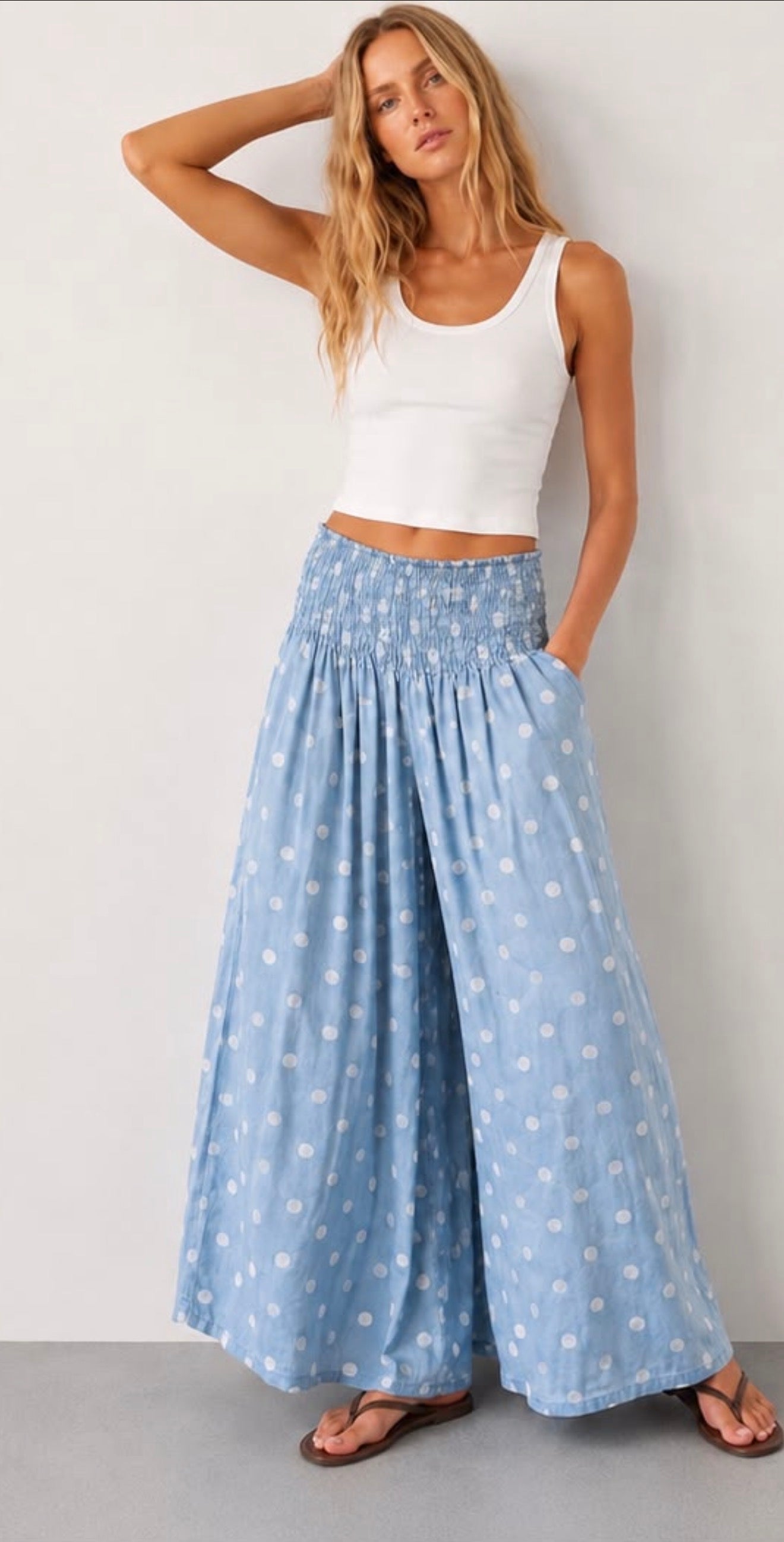 Gorgeous flowy palazzo’s, Dotty