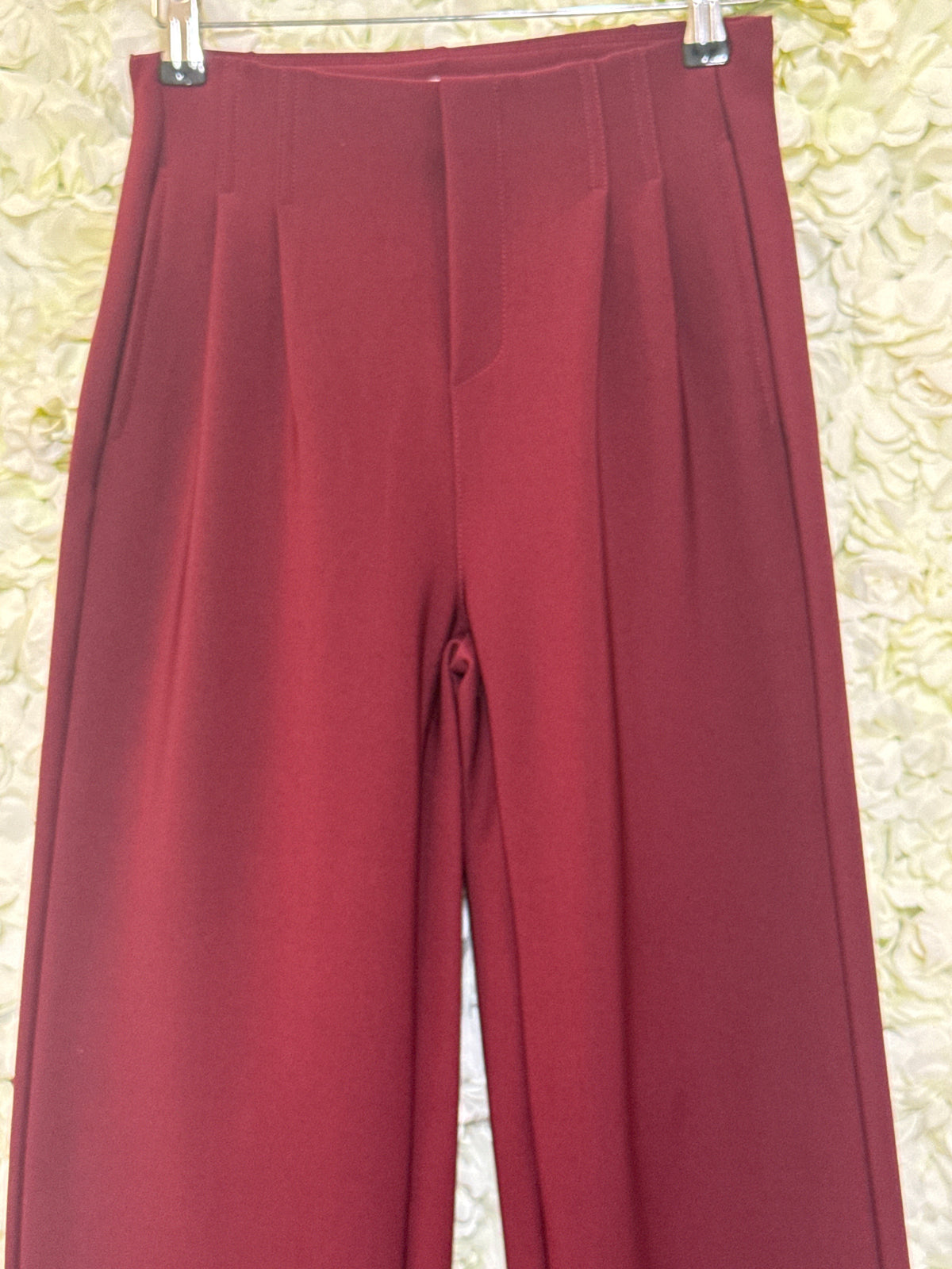Lovely scuba trousers in wine, Gaby