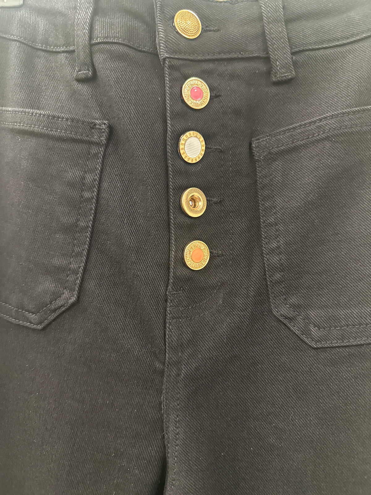 Multi button jeans, Isla black