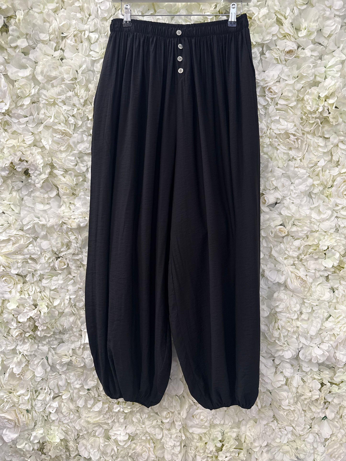 Lovely balloon trousers Sky black