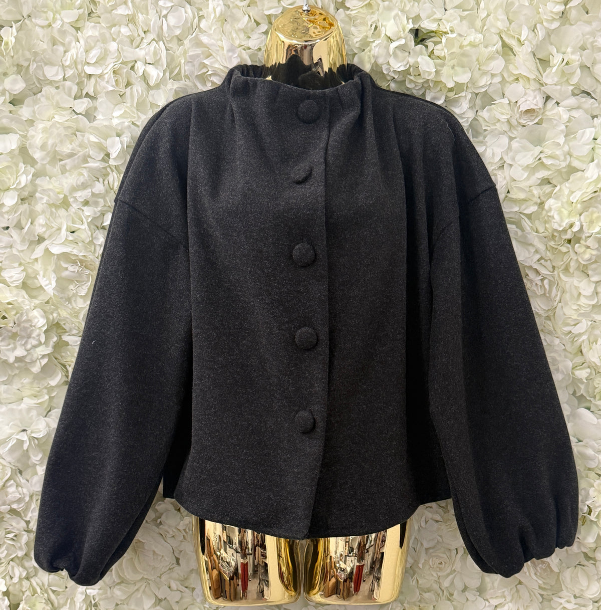 Beautiful jacket in charcoal Carla