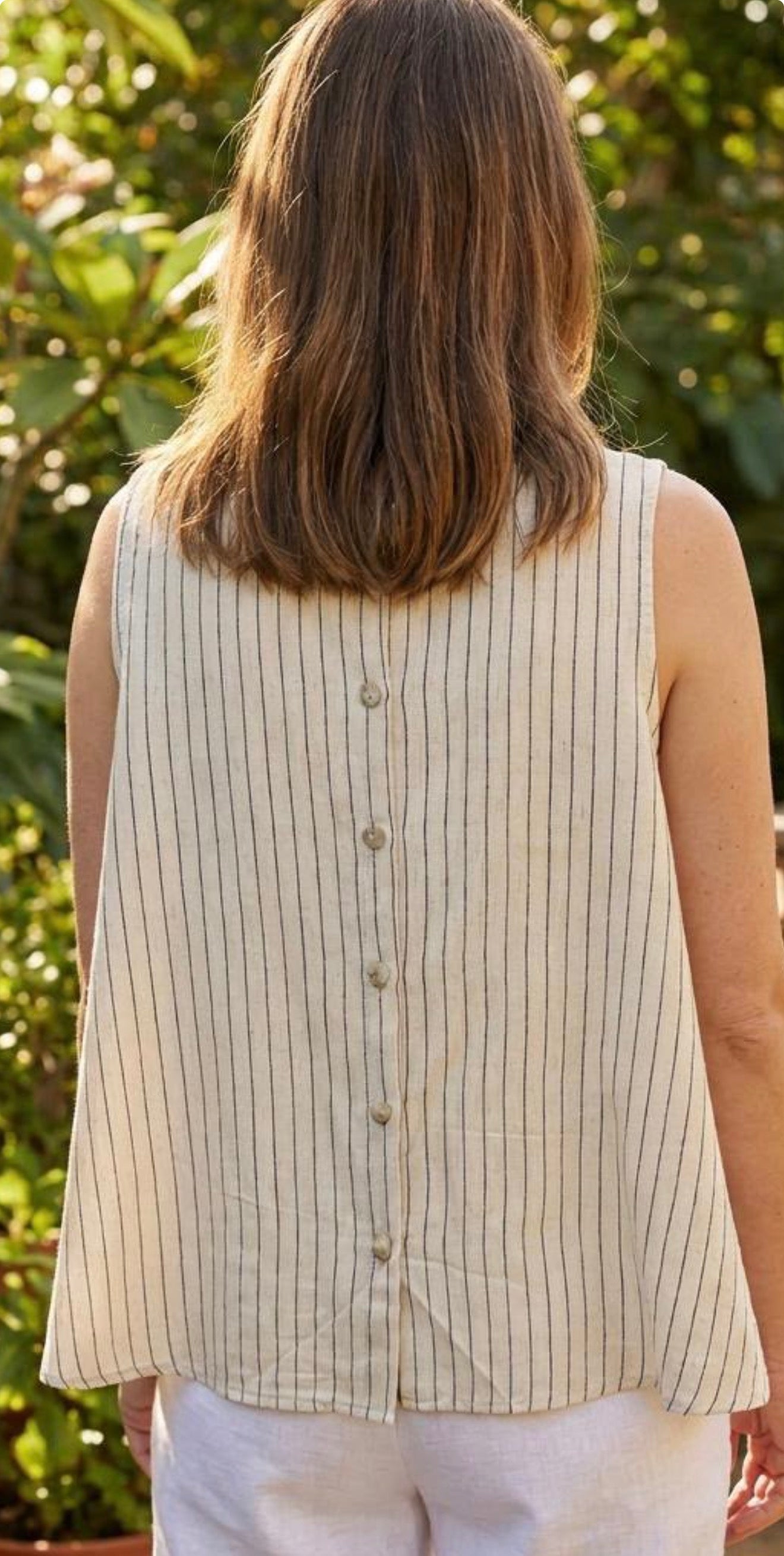 Lovely linen mix top, Saffron top