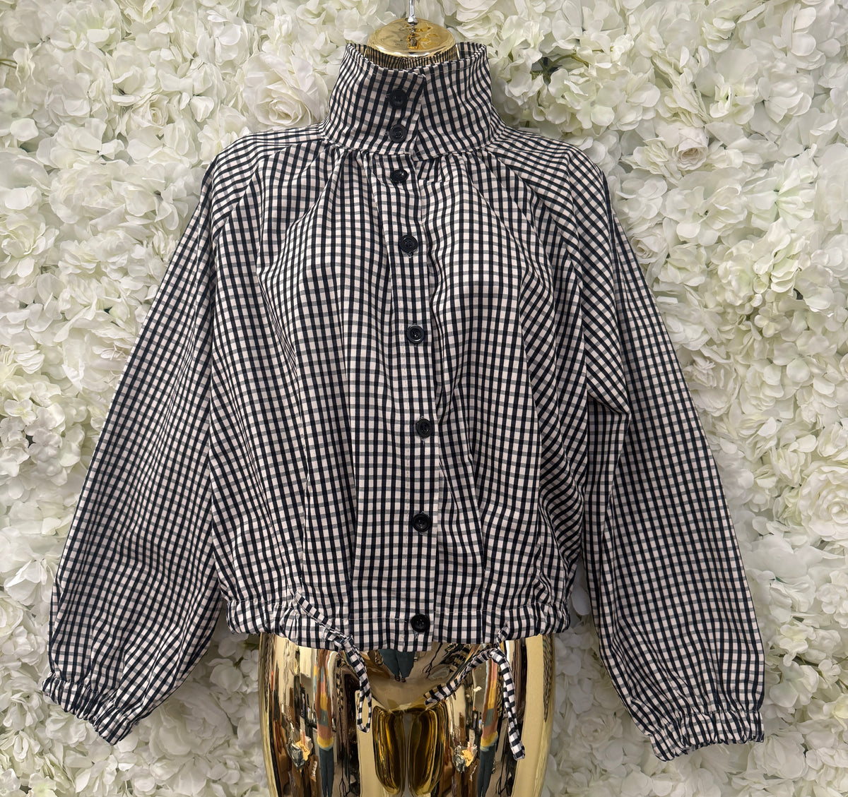 Super stunning check jacket, Miranda black