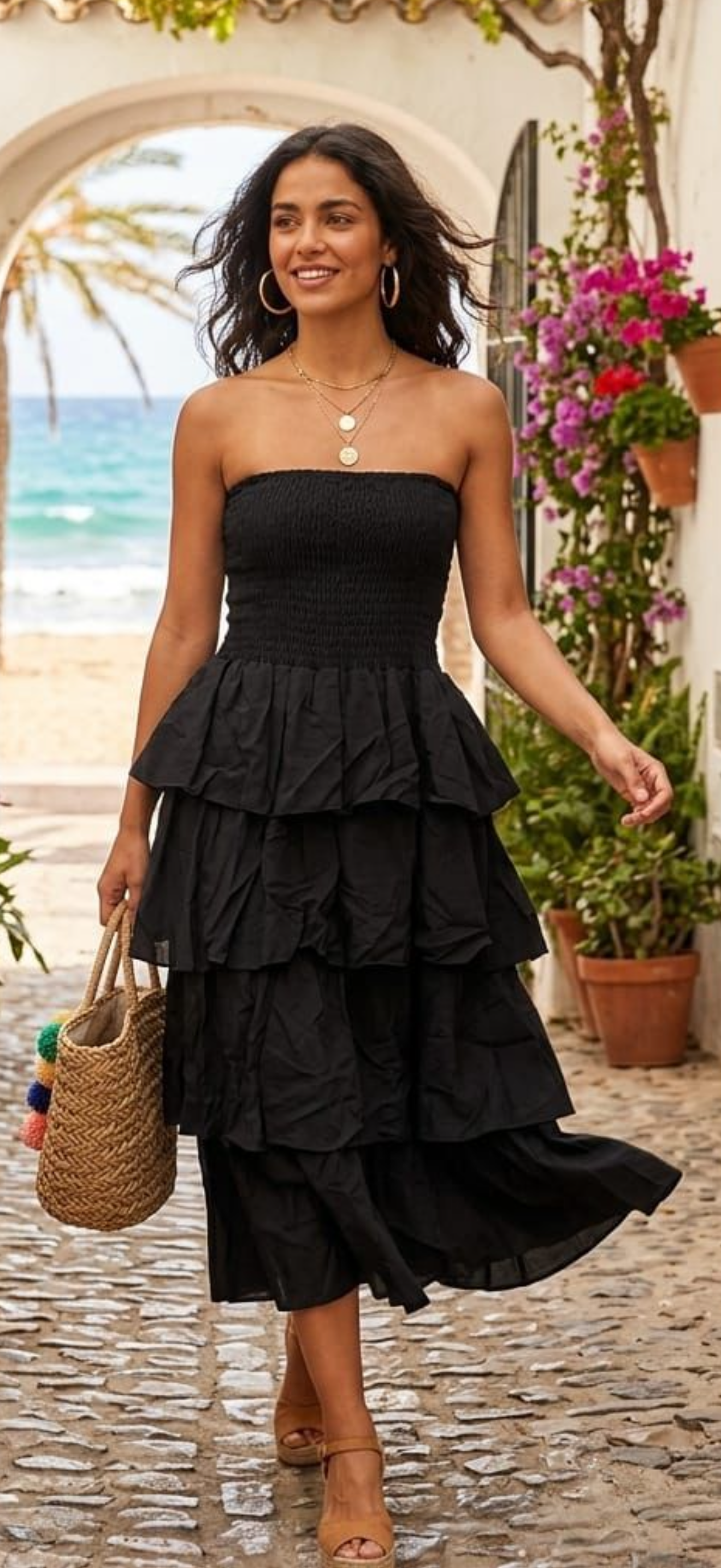 Stunning tiered dress, Siren
