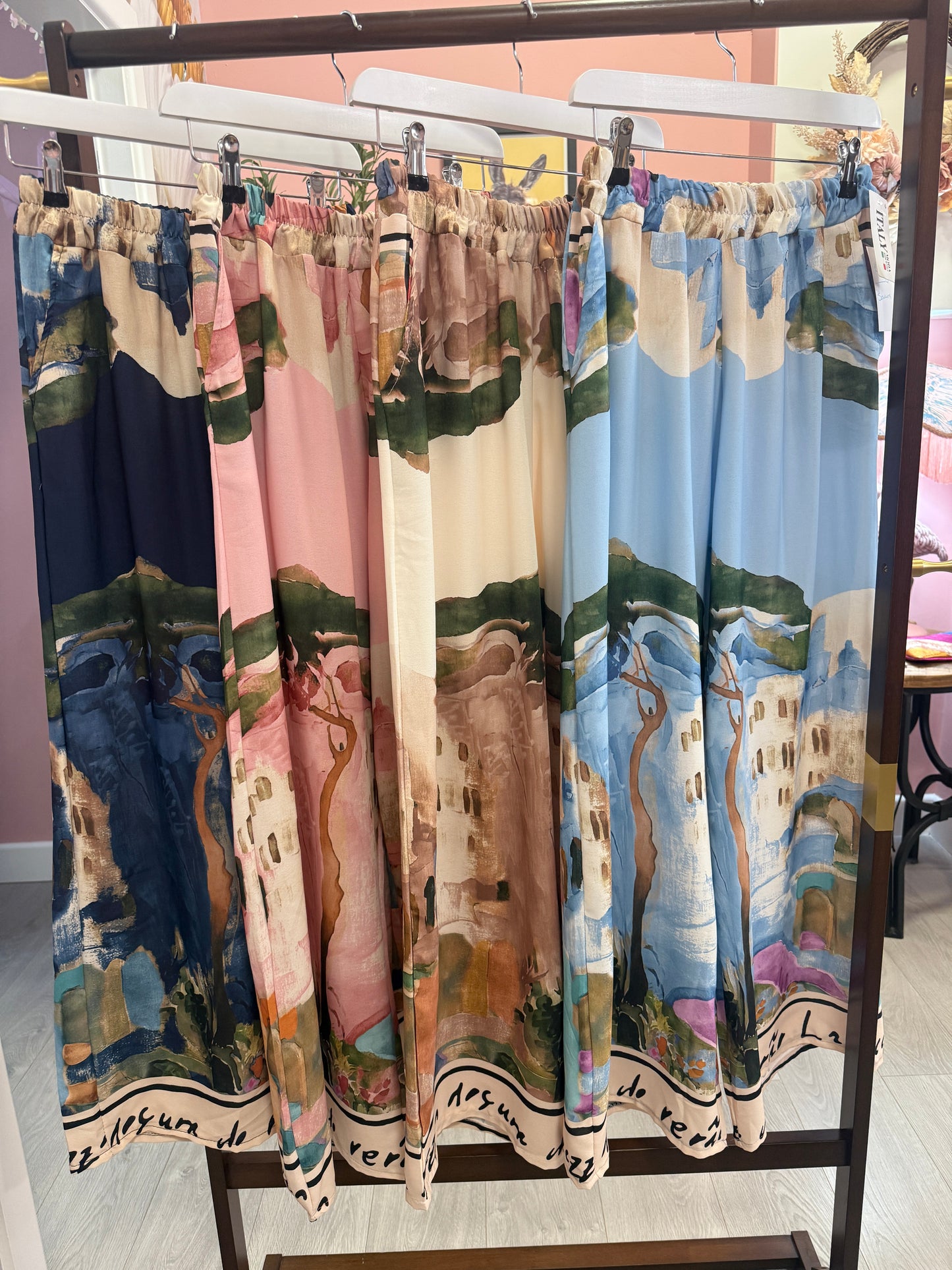 Stunning silky palazzo trousers, Savanna