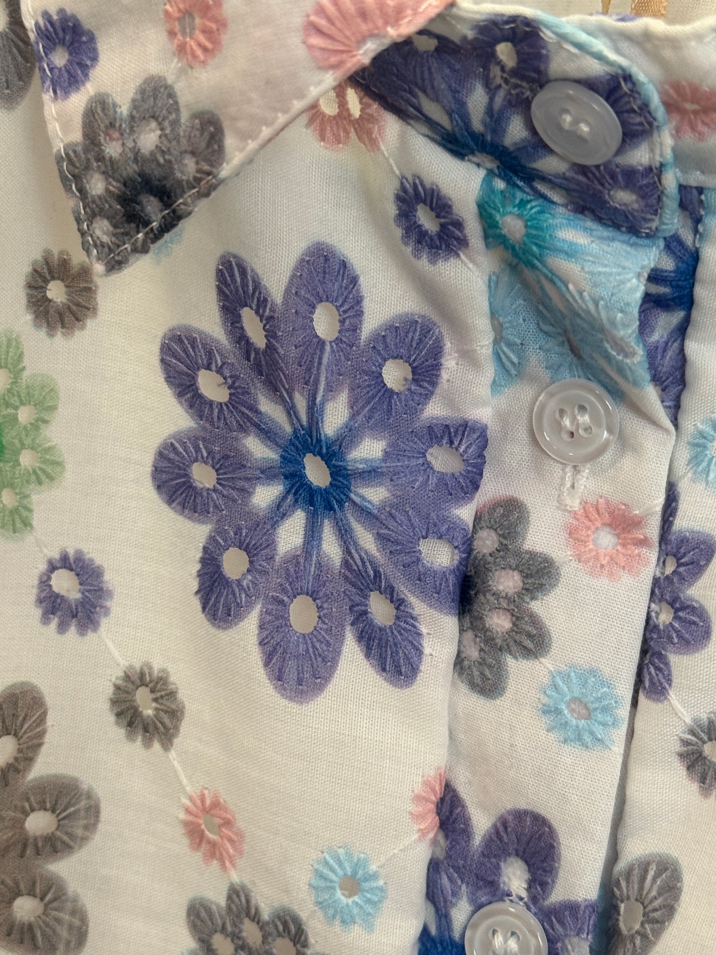 Beautiful cotton bubble hem top, Prin