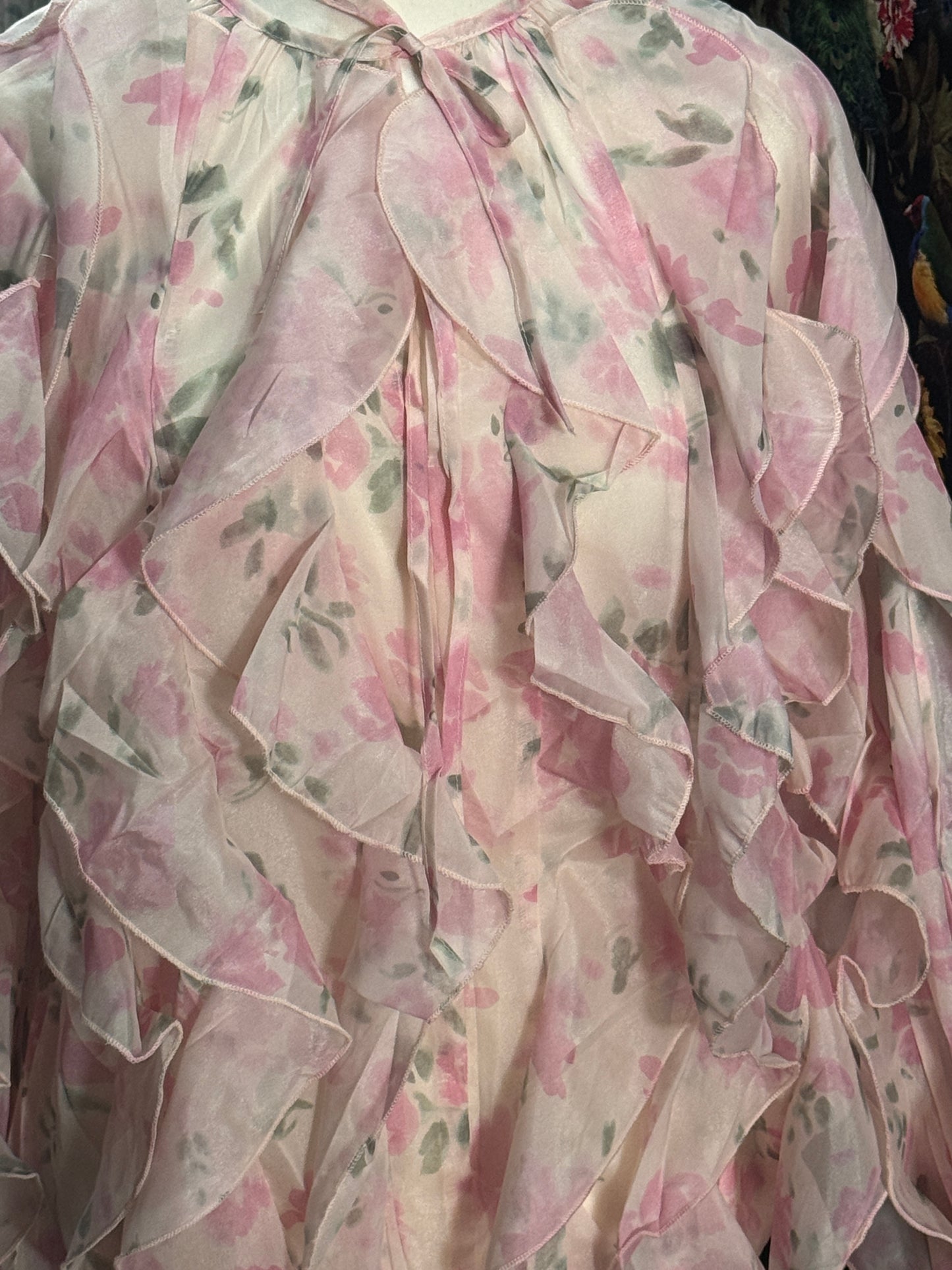 Gorgeous floaty frills blouse, Chloe