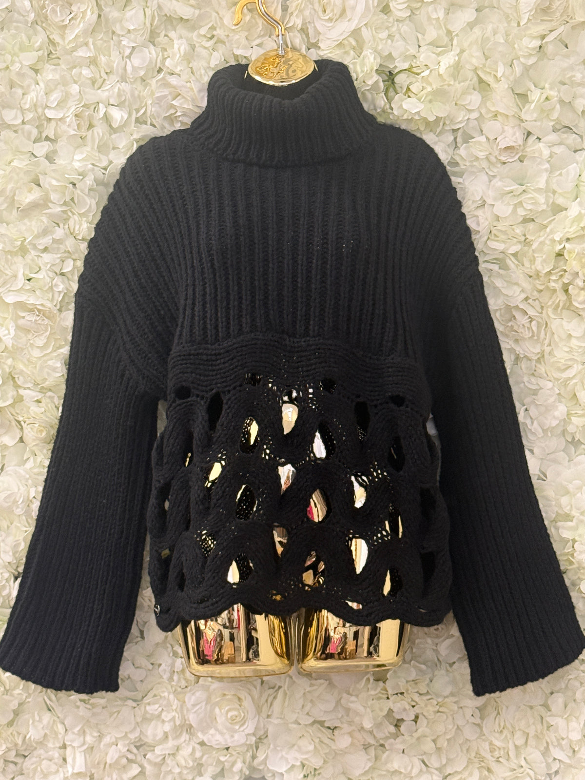 Malissa J collection, chunky knit roll neck, Freya