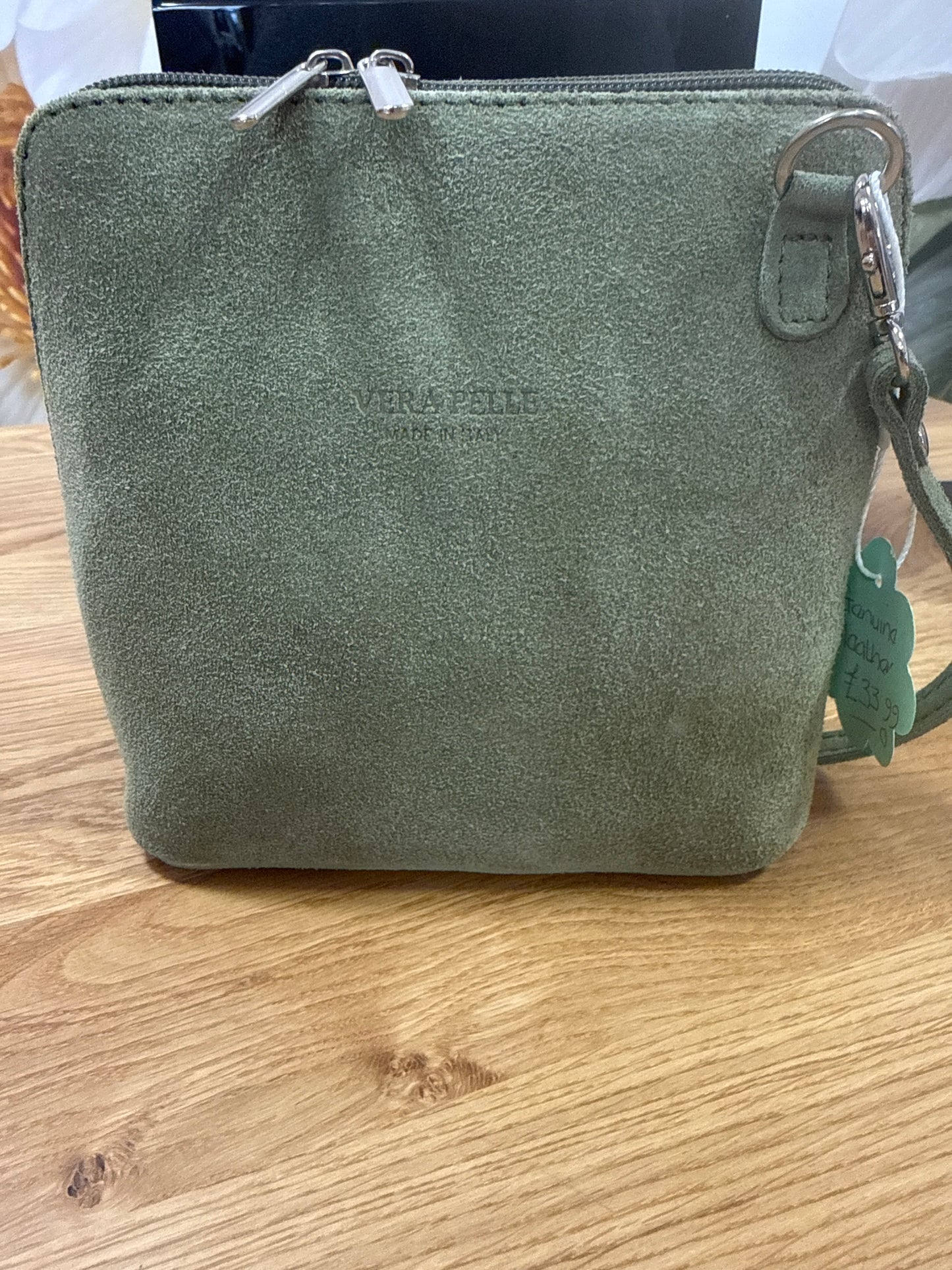 Genuine suede bag