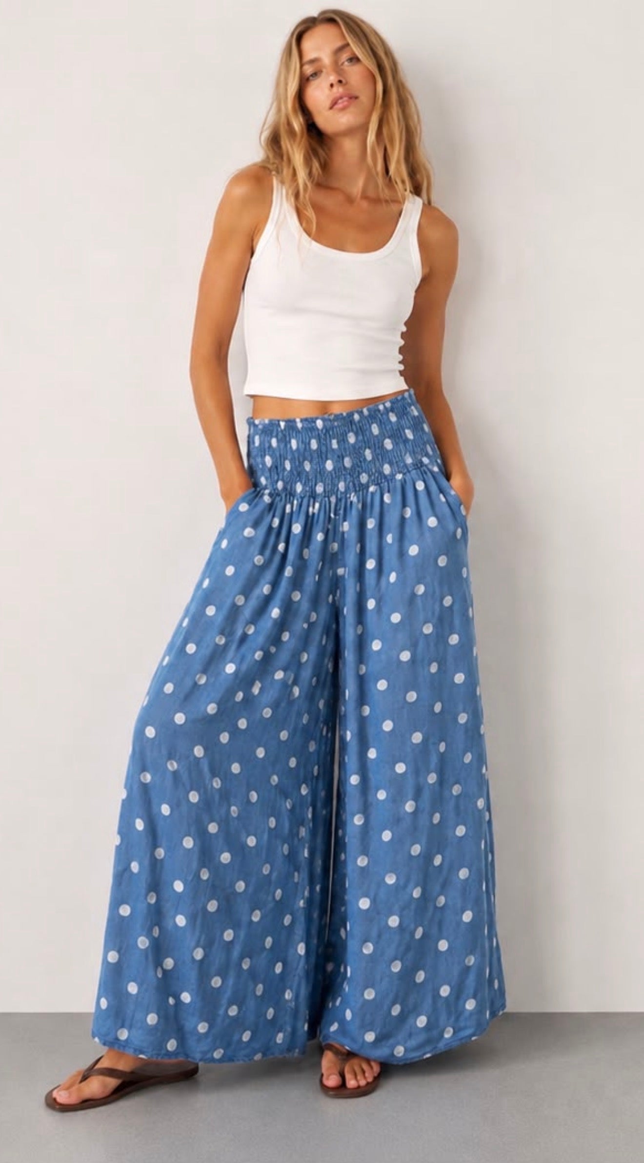 Gorgeous flowy palazzo’s, Dotty