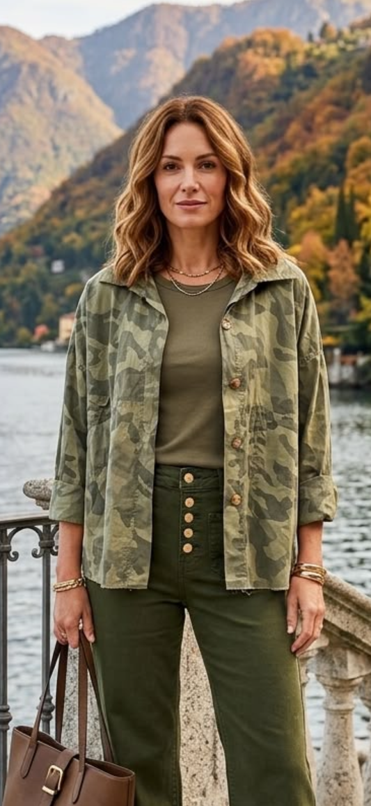 Fab camo oversized shirt/jacket, Jax
