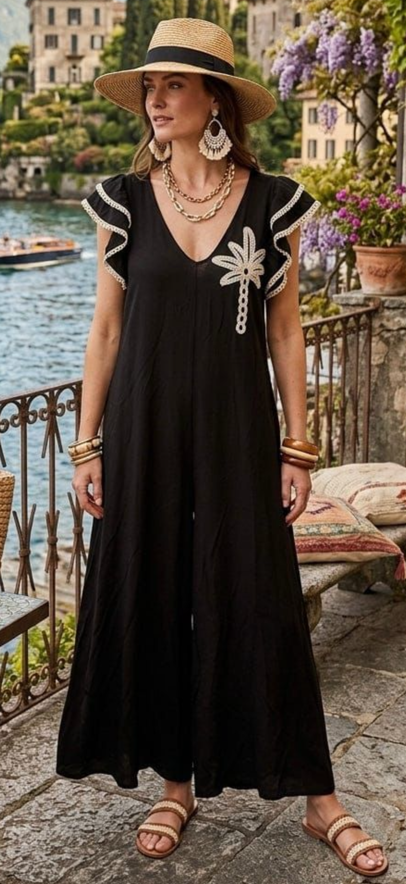 Gorgeous jumpsuit in chocolate or khaki Babs