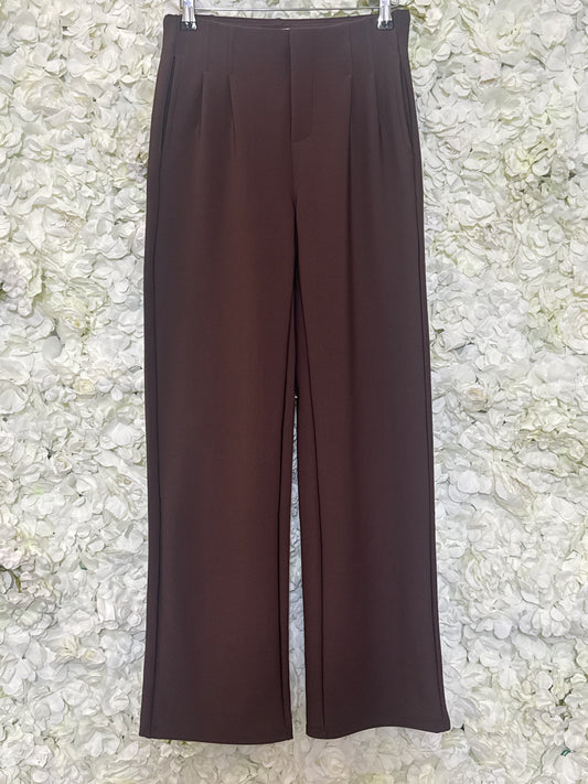 Lovely scuba trousers in chocolate, Gaby