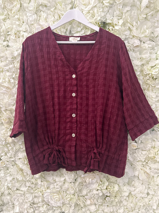 Beautiful texture shirt, Dagon wine