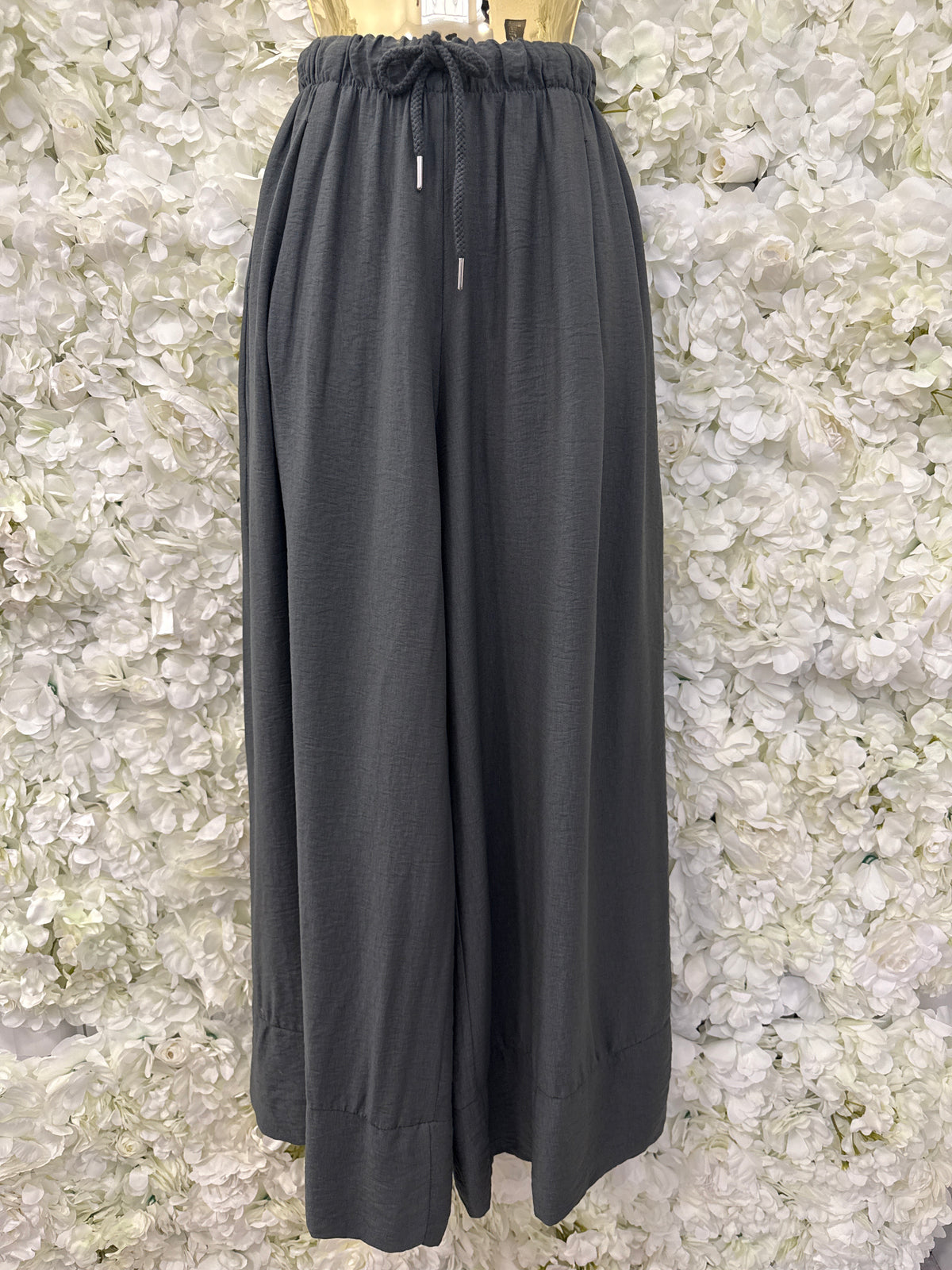 Stunning wide leg trousers, Francesca grey