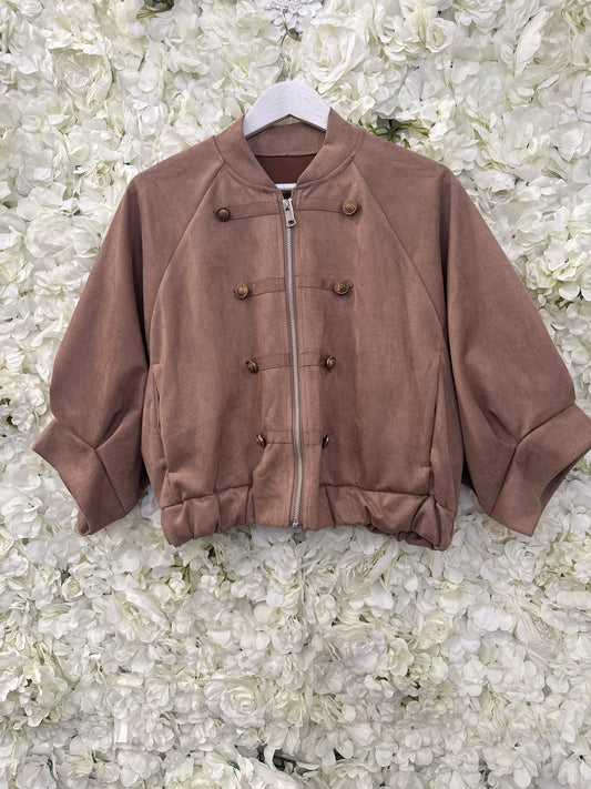Stunning suede feel military jacket, Wren
