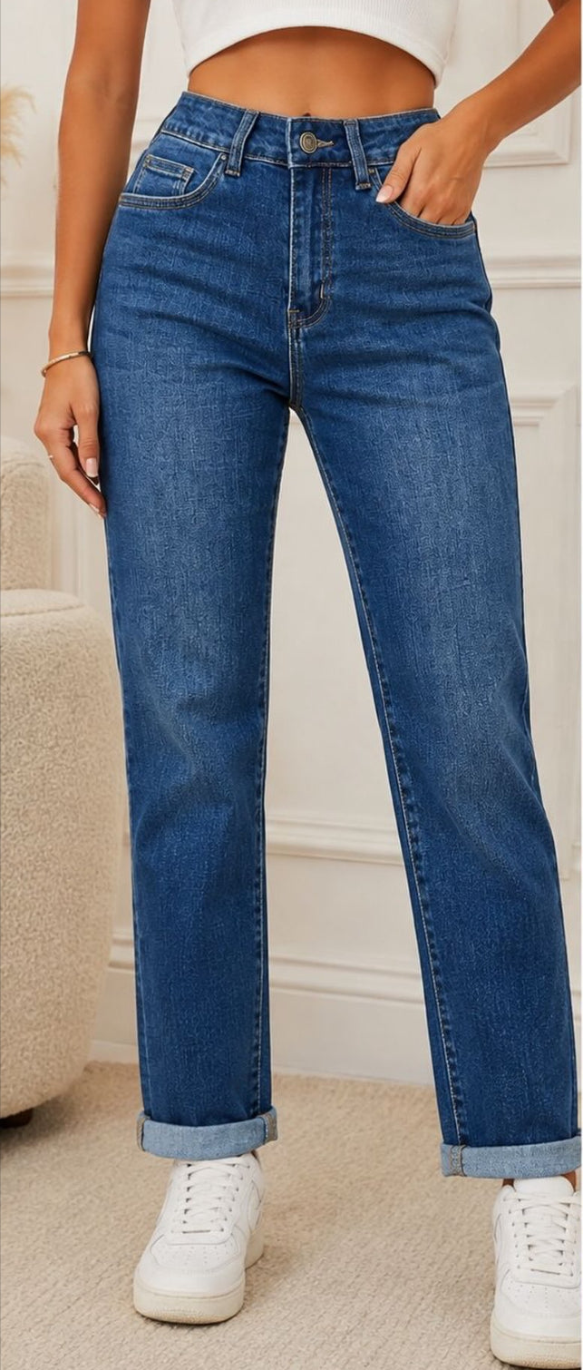 Lovely stretch mom jeans, Macy