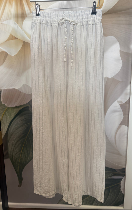 Stunning linen mix wide leg trousers, Blanca