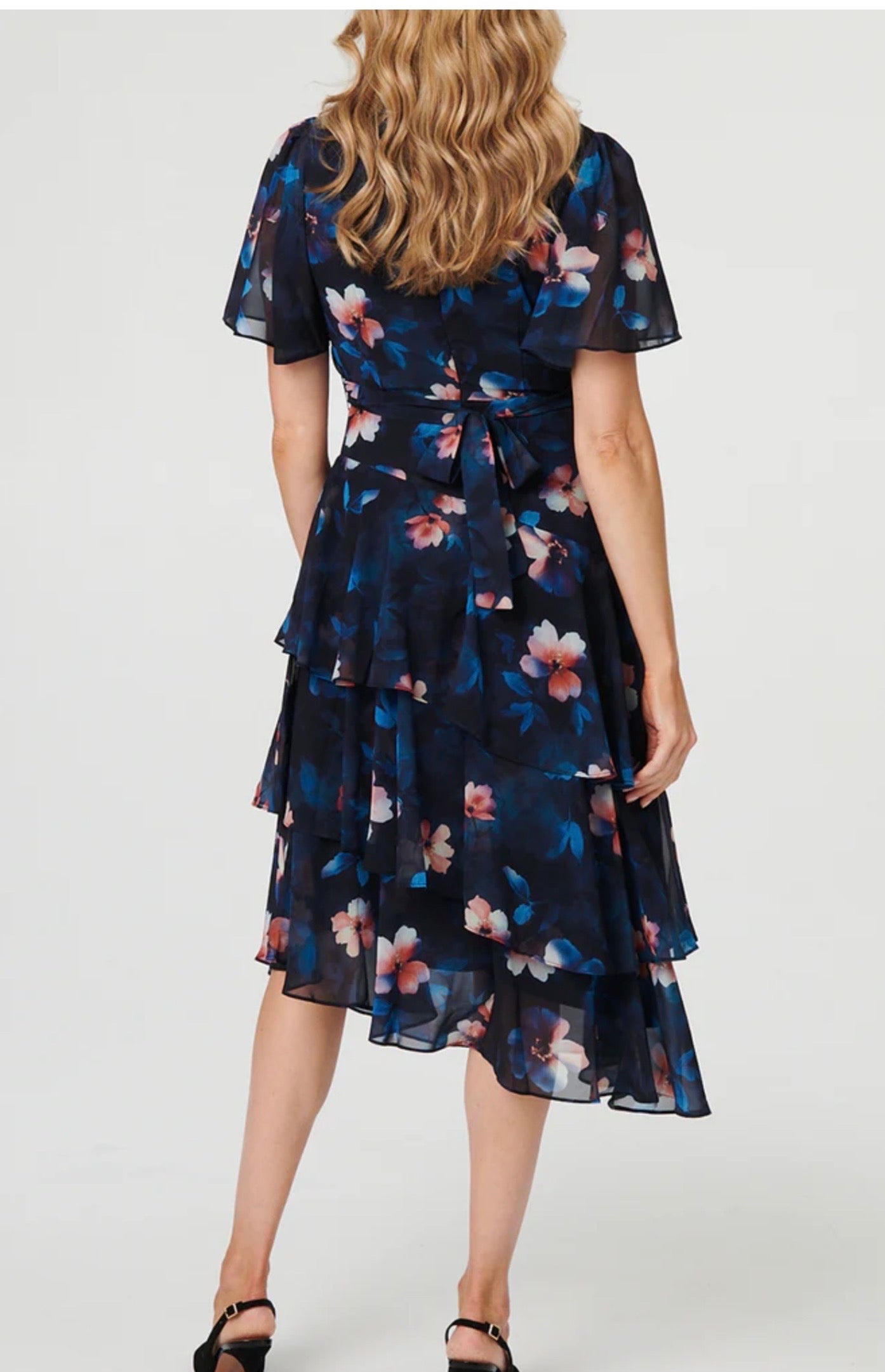 floral  tiered Occasion dress Maude