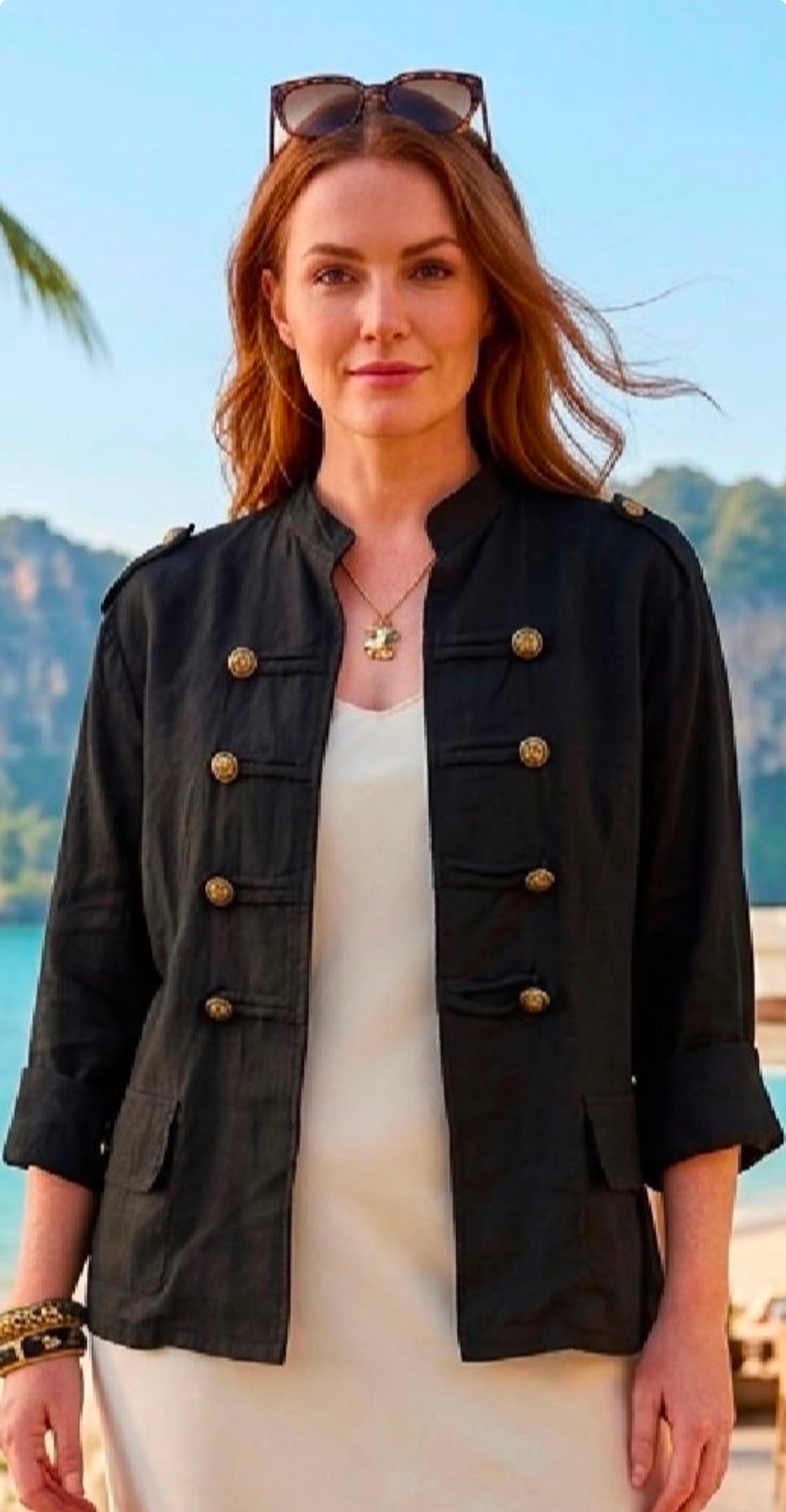 Lovely military style jacket, Asha