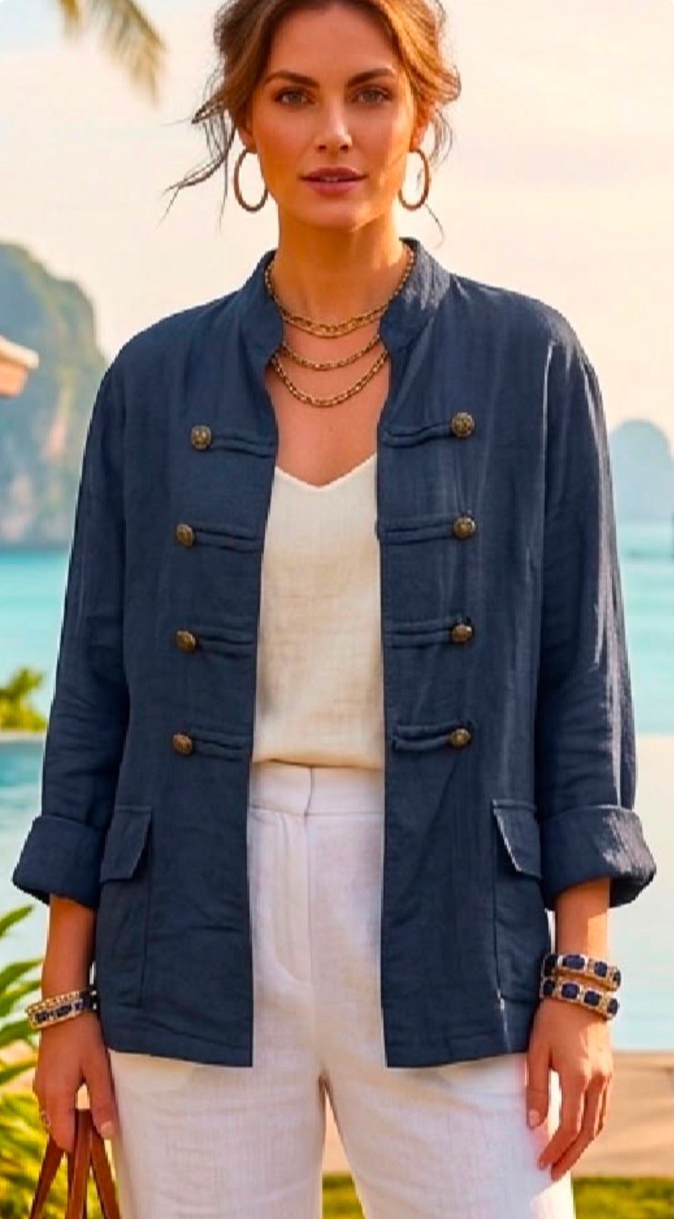 Lovely military style jacket, Asha