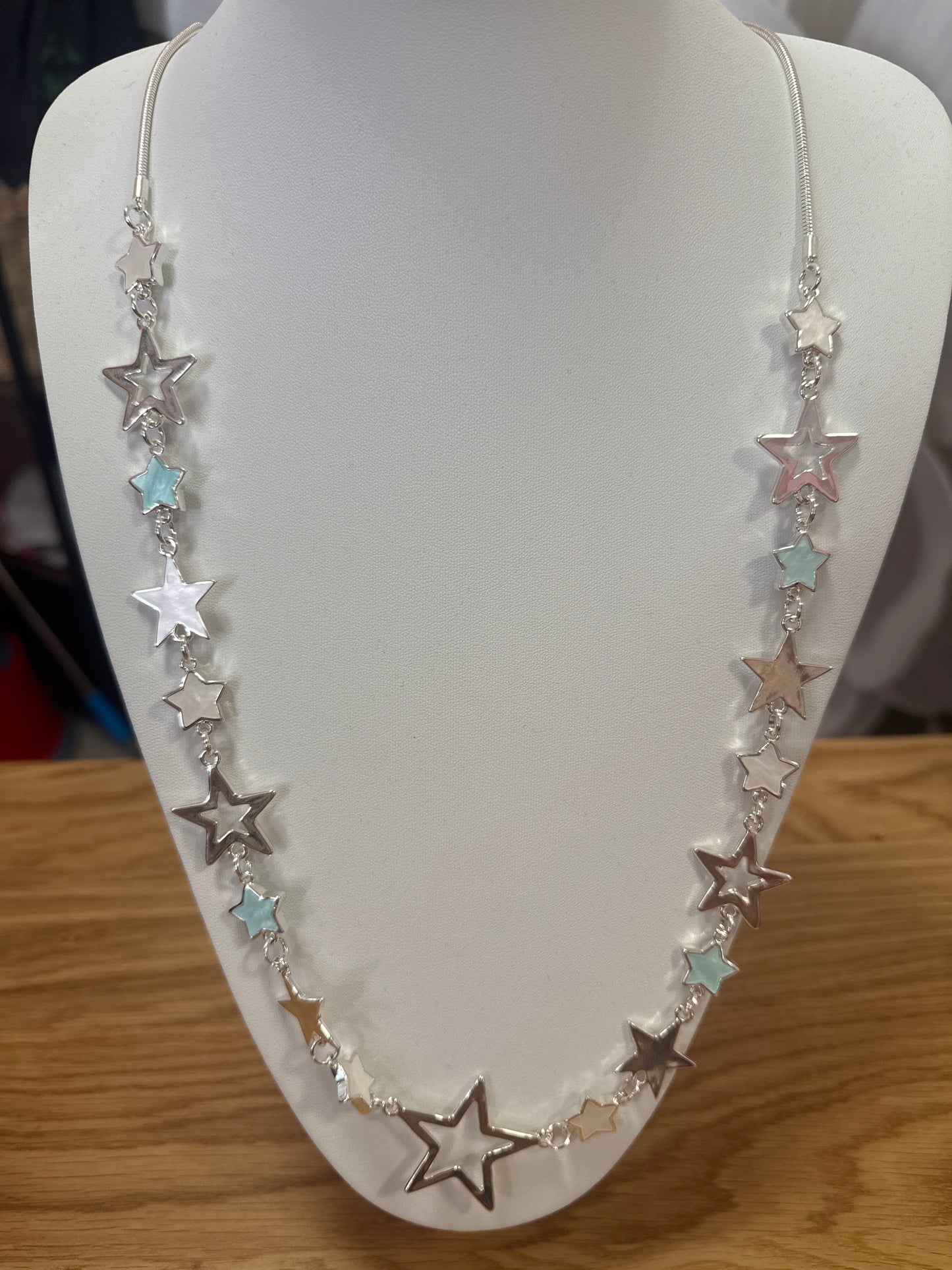 Lovely long stars necklace