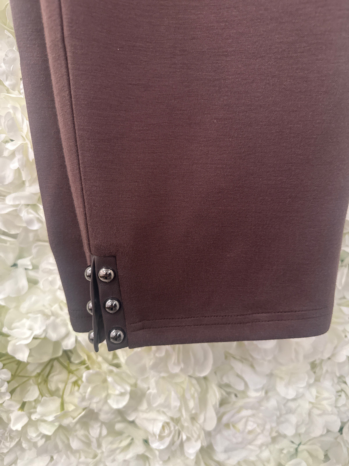 Malissa J collection, jersey trousers chocolate, Natasha