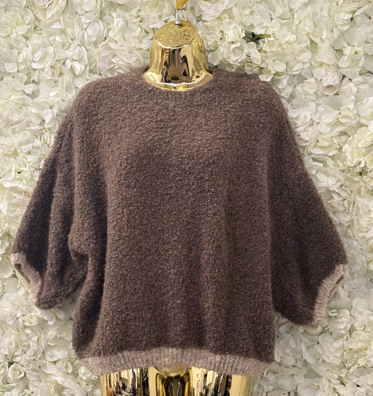 Stunning jumper in mocha, Rosy