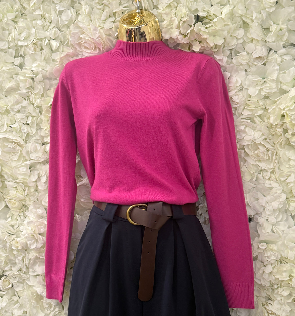 Lovely turtle neck pink jumper , Iman