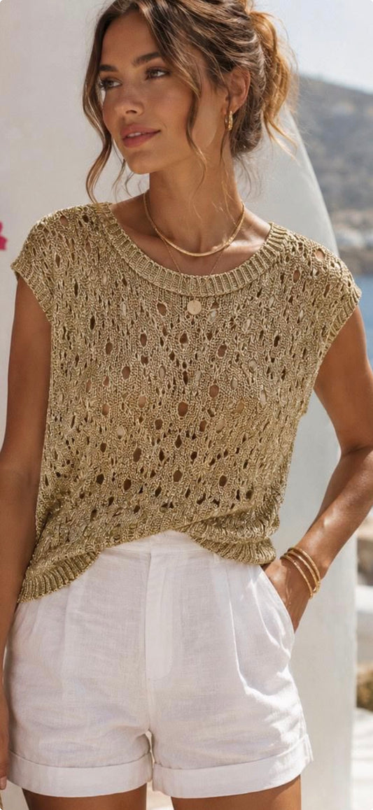 Beautiful gold top, Lumi