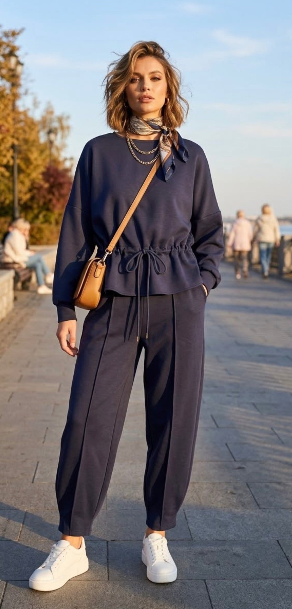 Lovely navy scuba lounge co ord, Luna