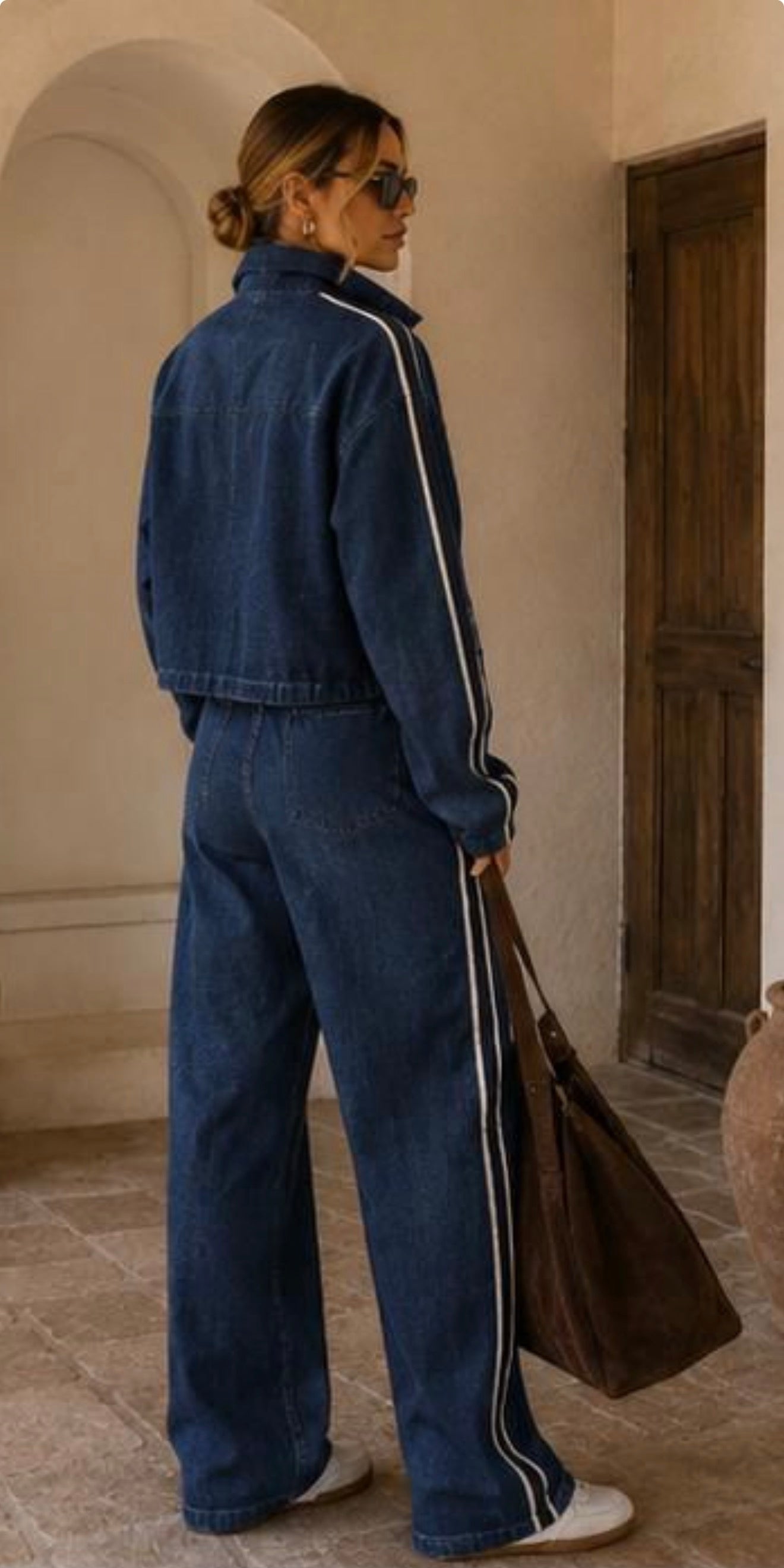Stunning sporty denim set, Hunter