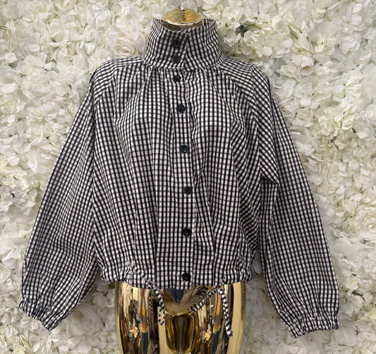 Super stunning check jacket, Miranda black