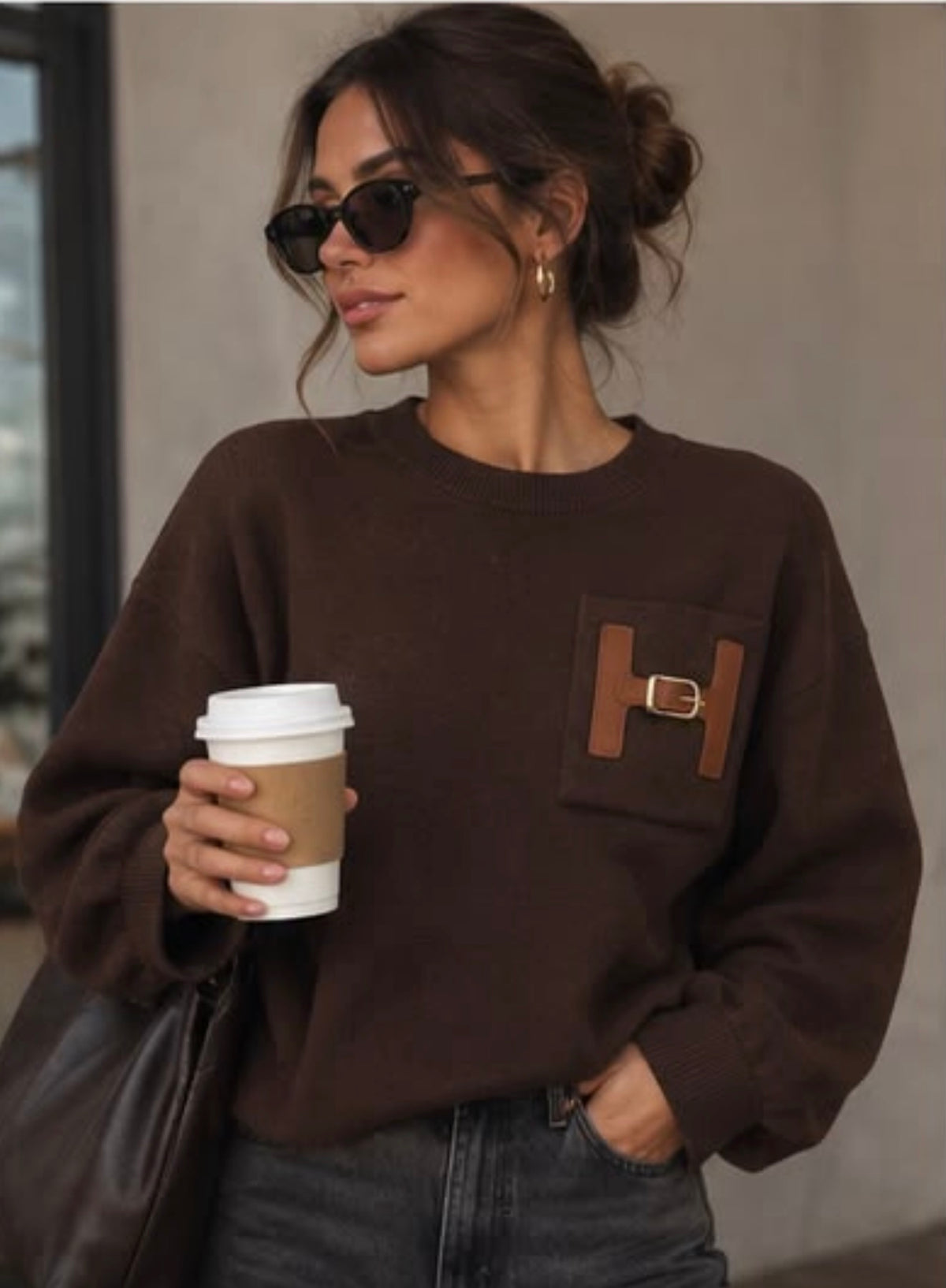 Stunning brown jumper, Harper