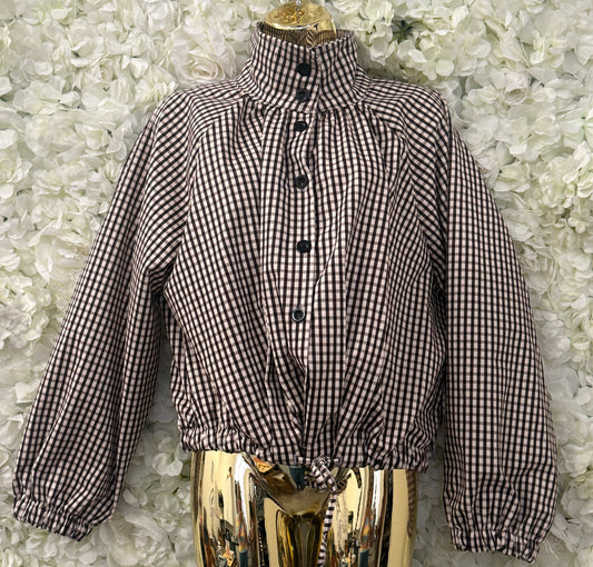 Super stunning check jacket, Miranda chocolate