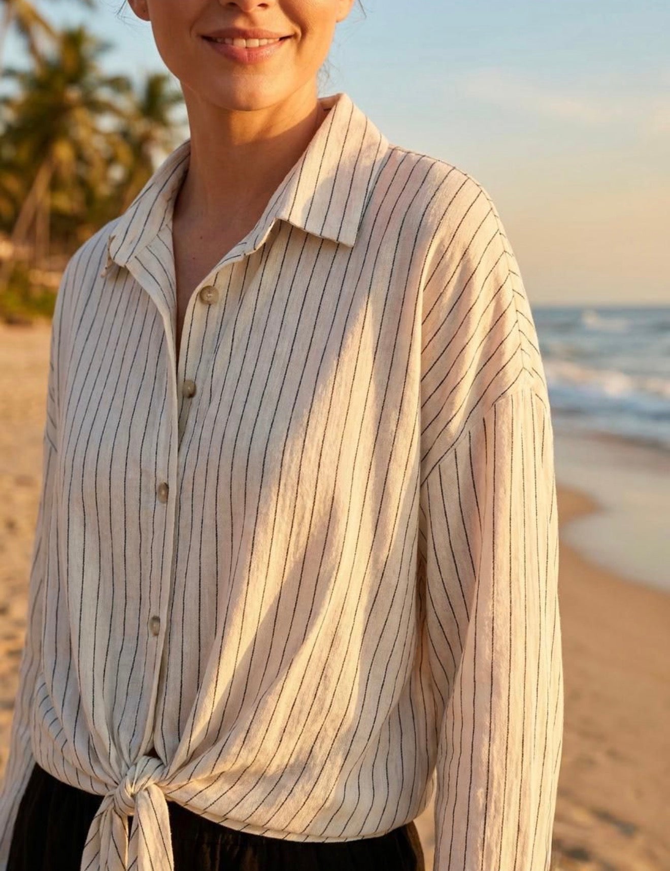 Lovely pinstripe shirt, Marmora