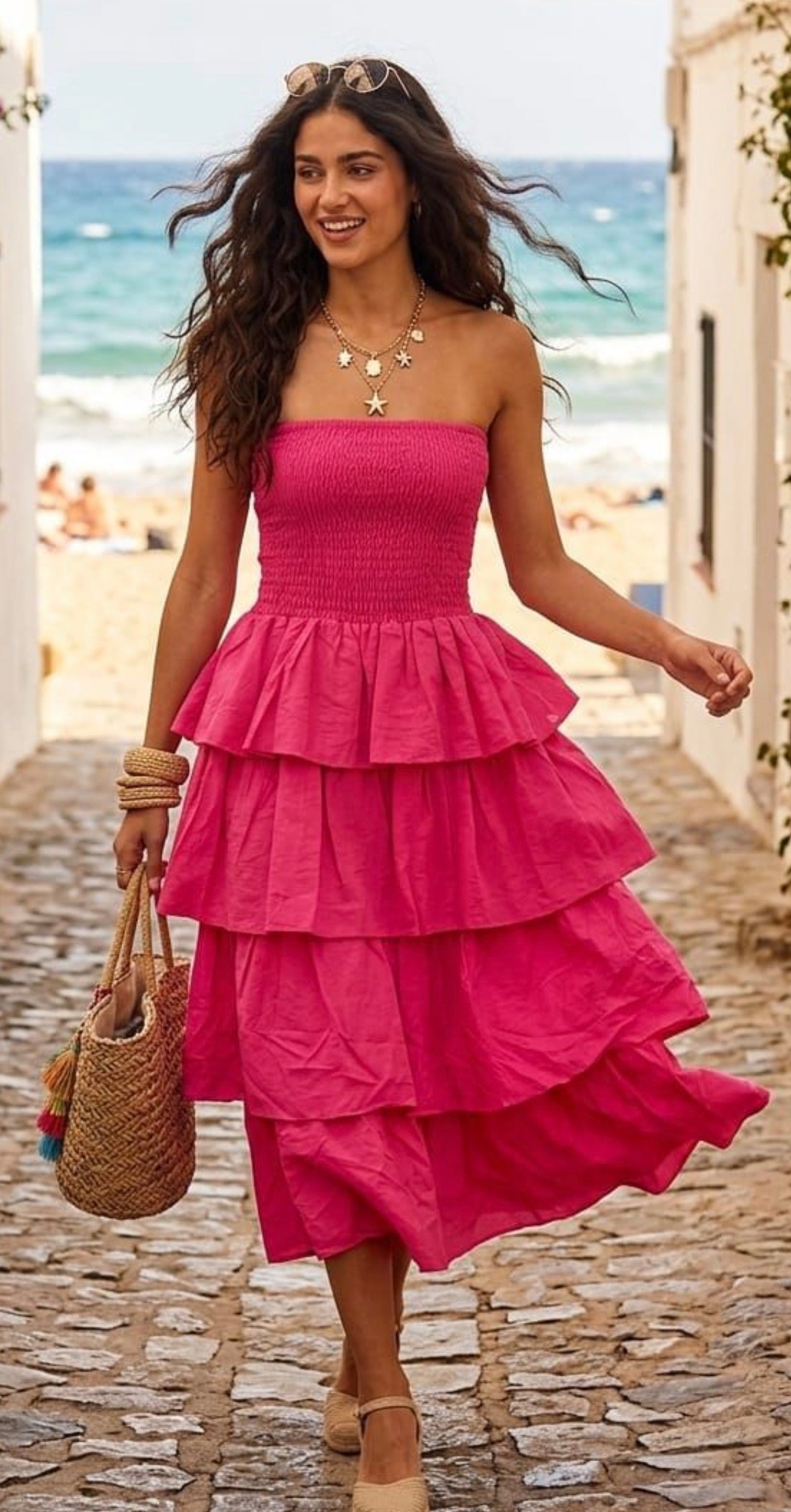 Stunning tiered dress, Siren