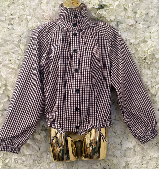 Super stunning check jacket, Miranda purple