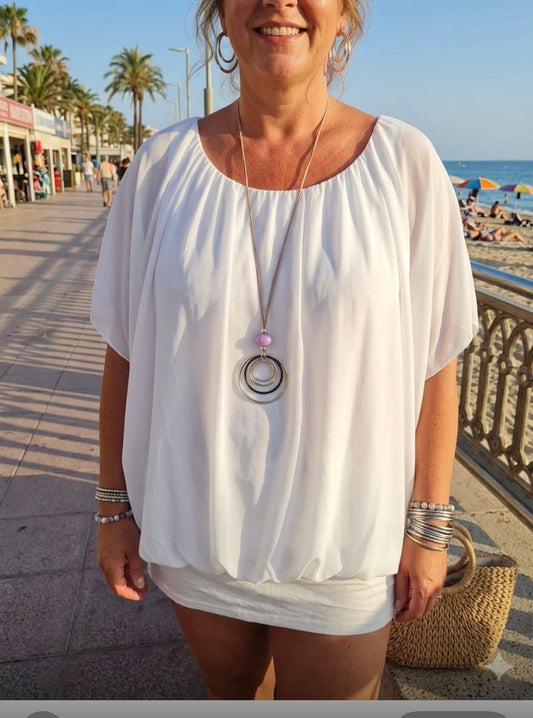 Floaty layered top,Cynthia