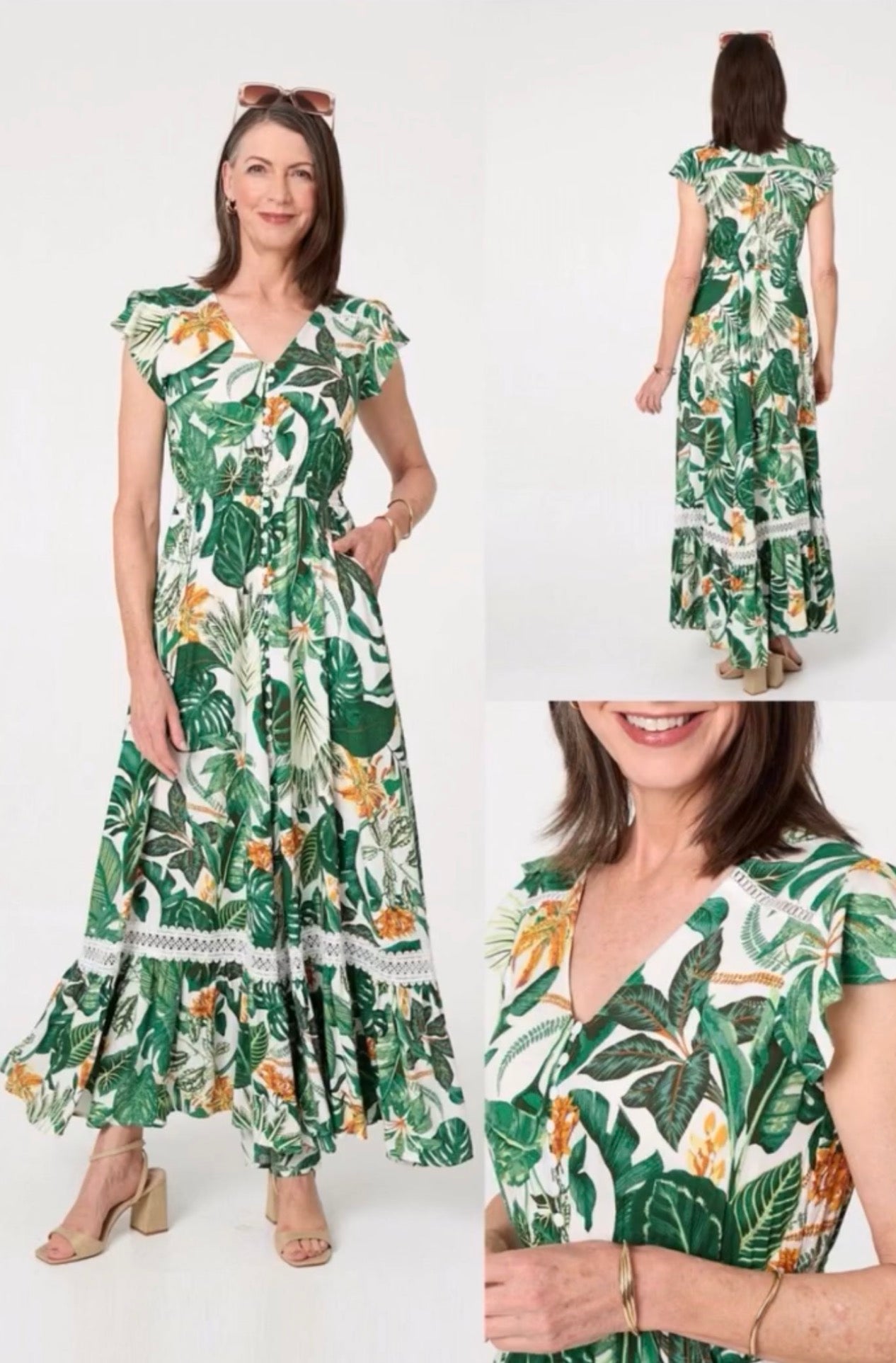Gorgeous botanical dress, Sable