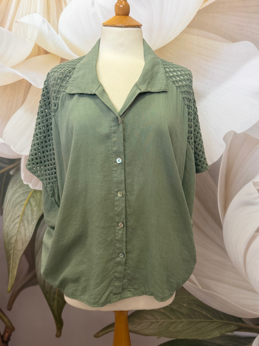 Lovely crochet detailed top Lenny
