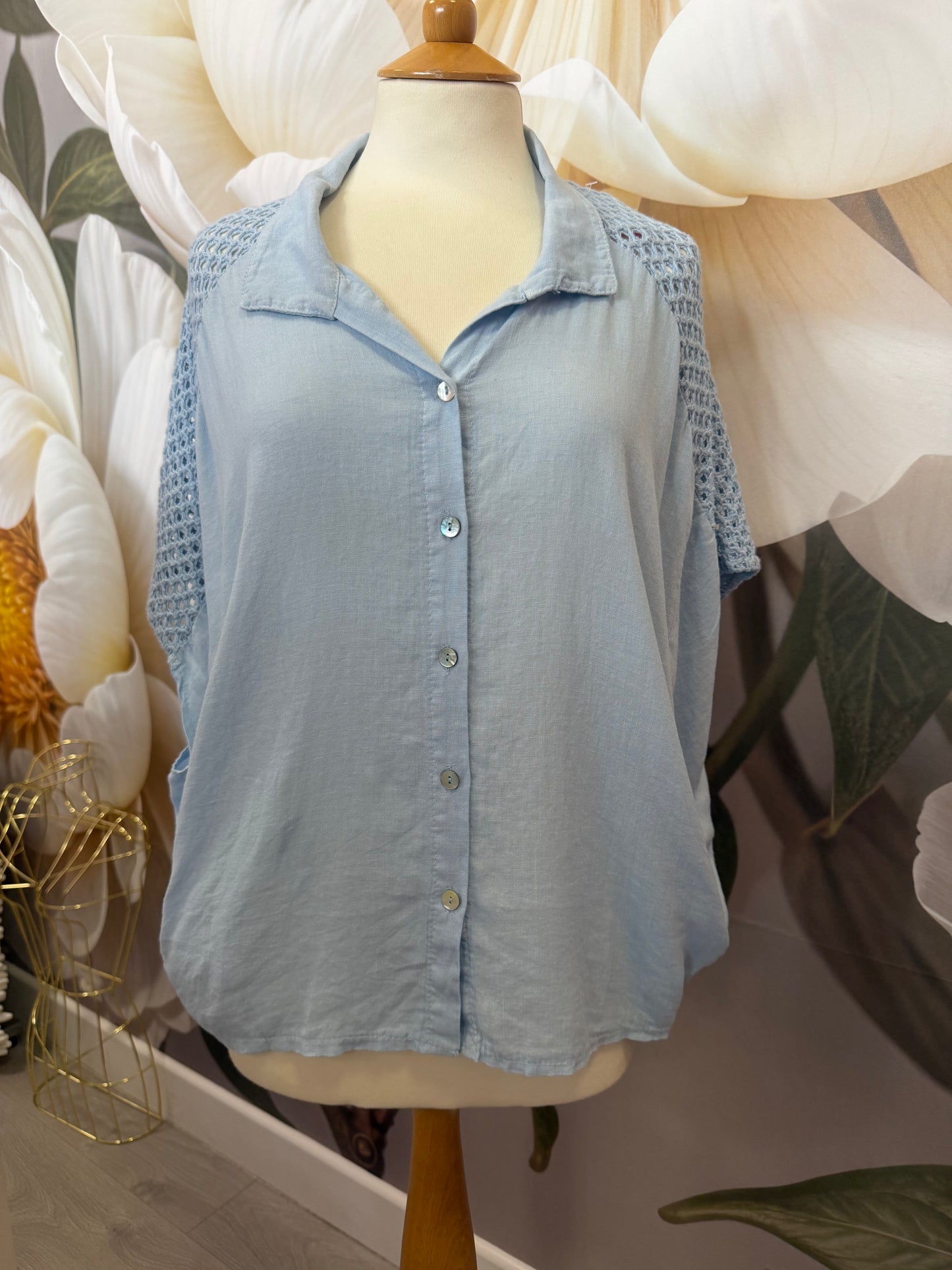 Lovely crochet detailed top Lenny