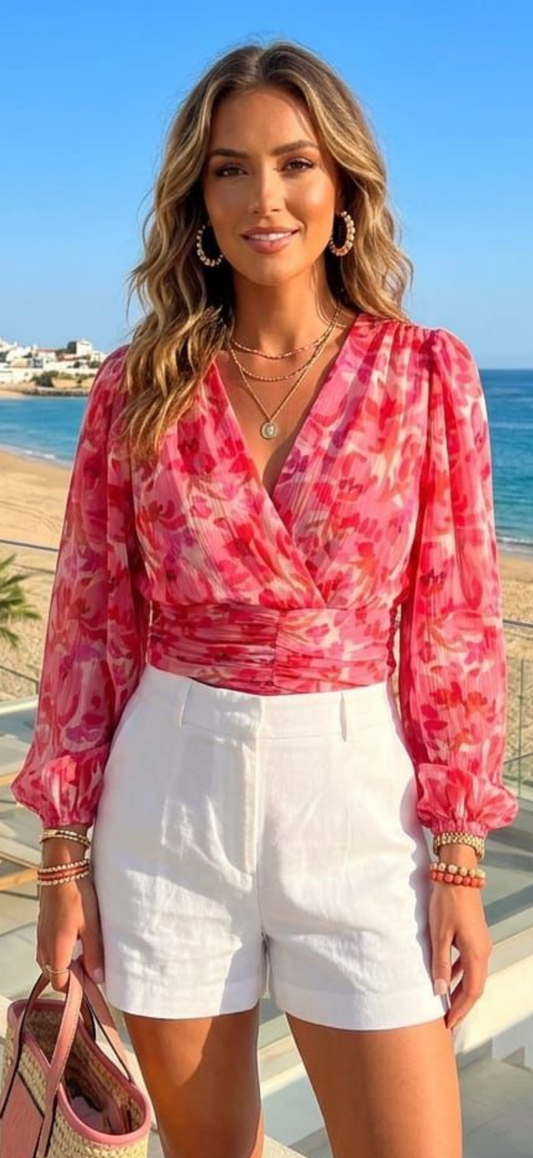 Stunning crossover blouse, Ripple