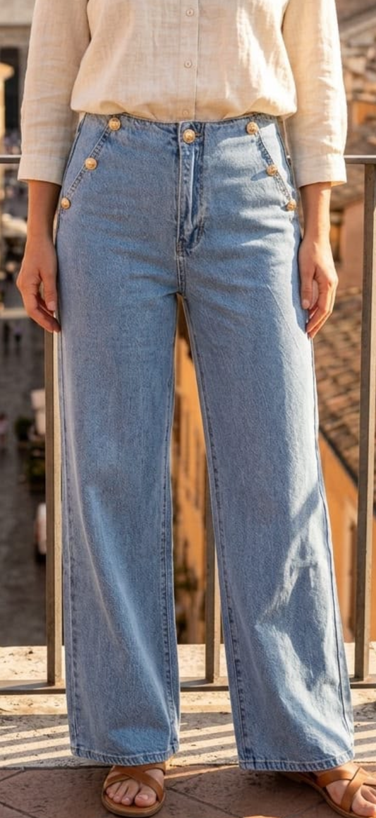 Stunning wide leg Dad jeans, Papa