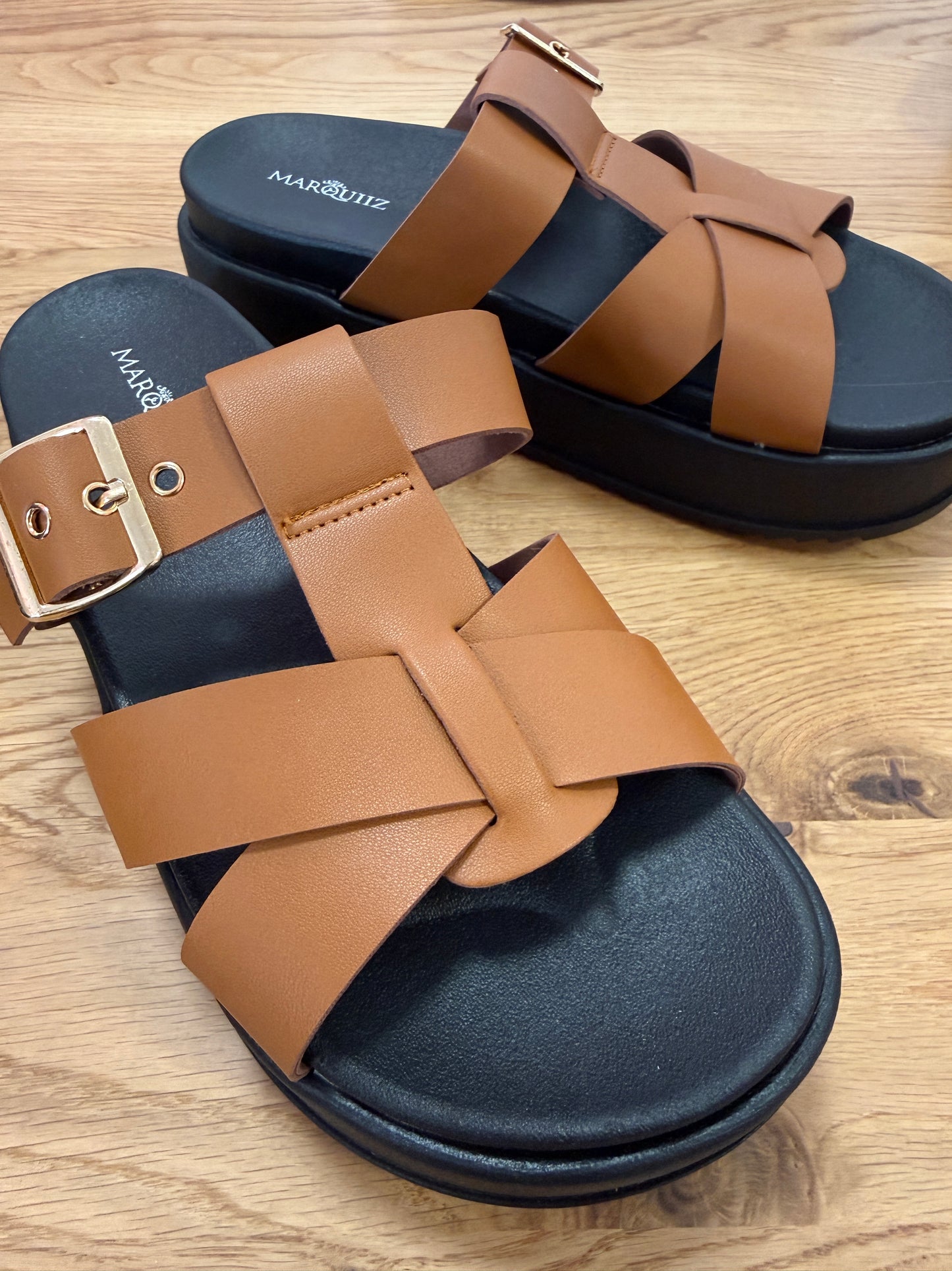 Lovely chunky sandals , Conker