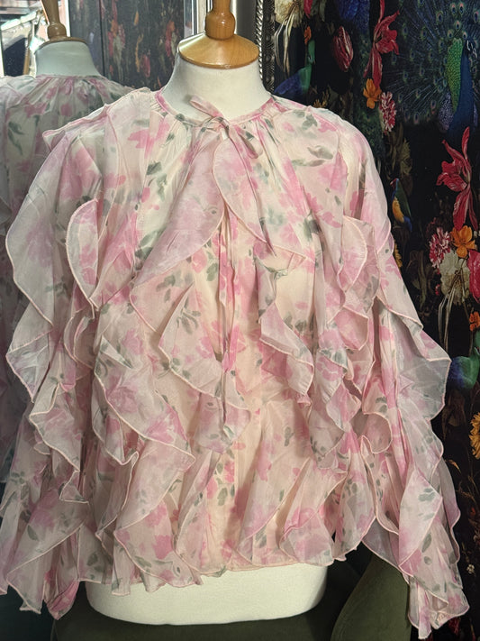 Gorgeous floaty frills blouse, Chloe