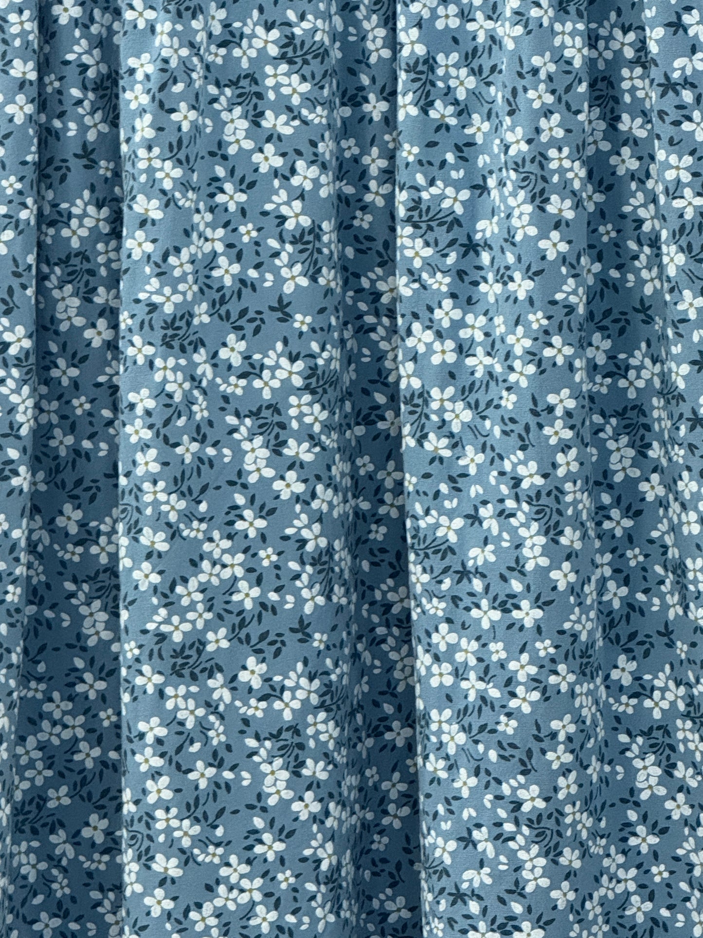 Denim blue ditsy dress